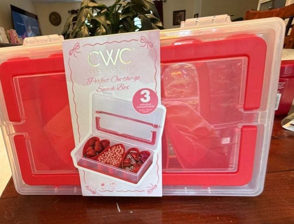 Cook With Color VDTG12 Perfect On-the-go 3-Compartment Snack Box